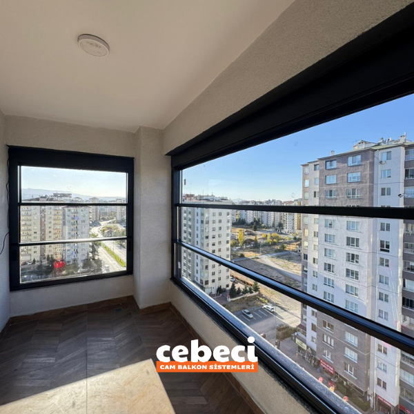 kayseri cam balkon konusunda Cebeci Cam Balkon uygulama görseli
