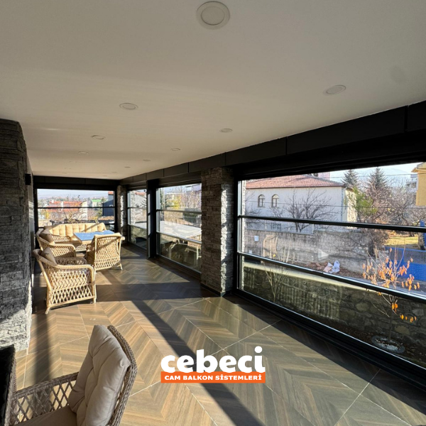 cam balkon ses yalıtımı konusunda Cebeci Cam Balkon uygulama görseli